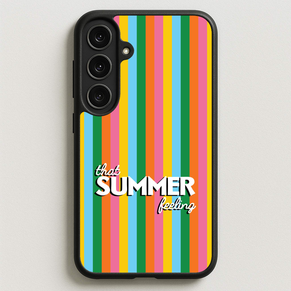 That Summer Feeling Stripes Phone Case for Galaxy S25FE