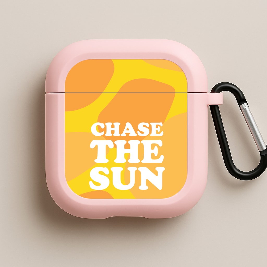 Chase The Sun Pink AirPods Case
