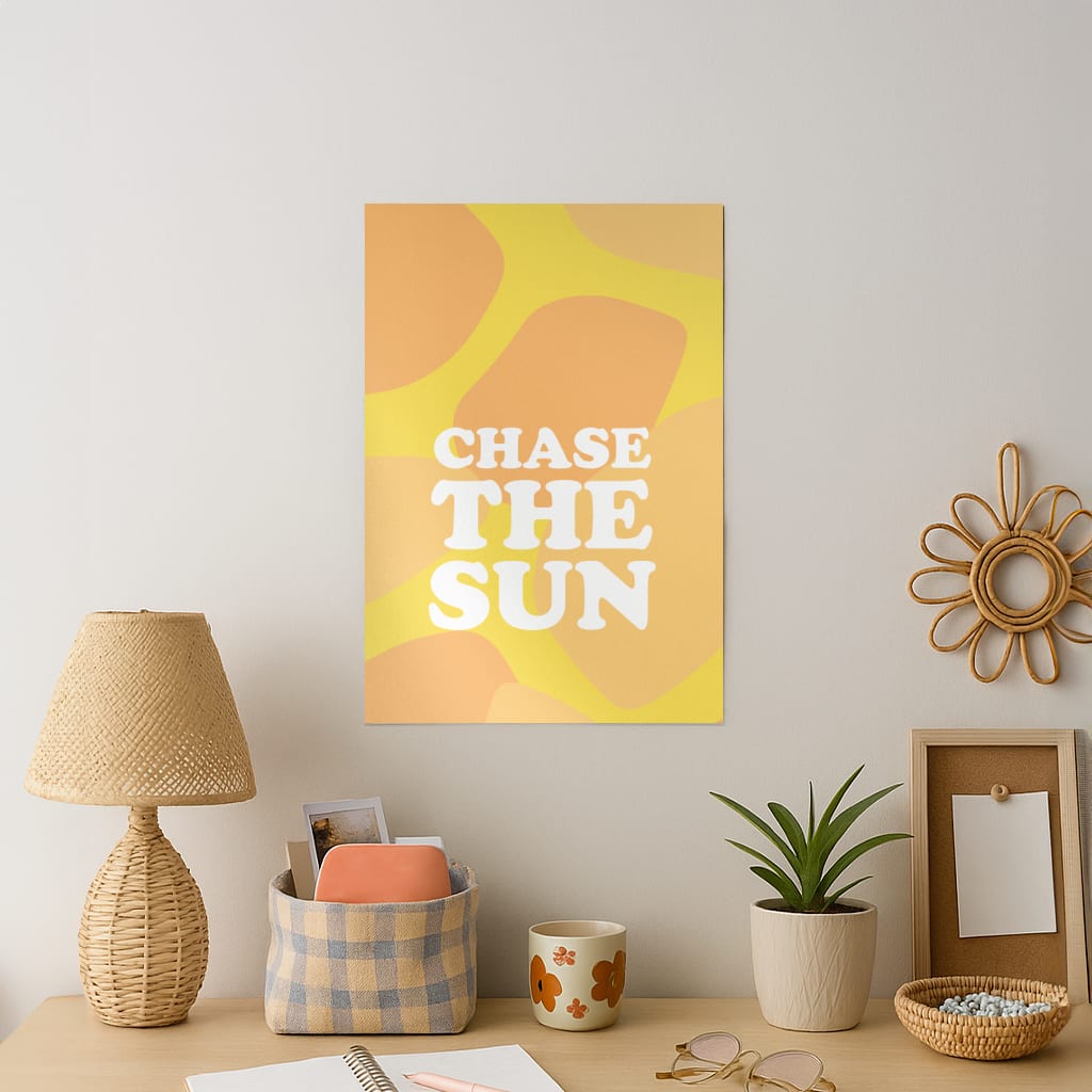 Chase The Sun Art Print
