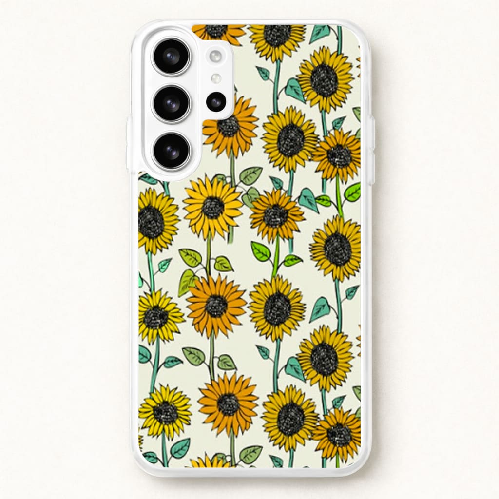 Painted Sunflowers Phone Case for Galaxy S26 Ultra