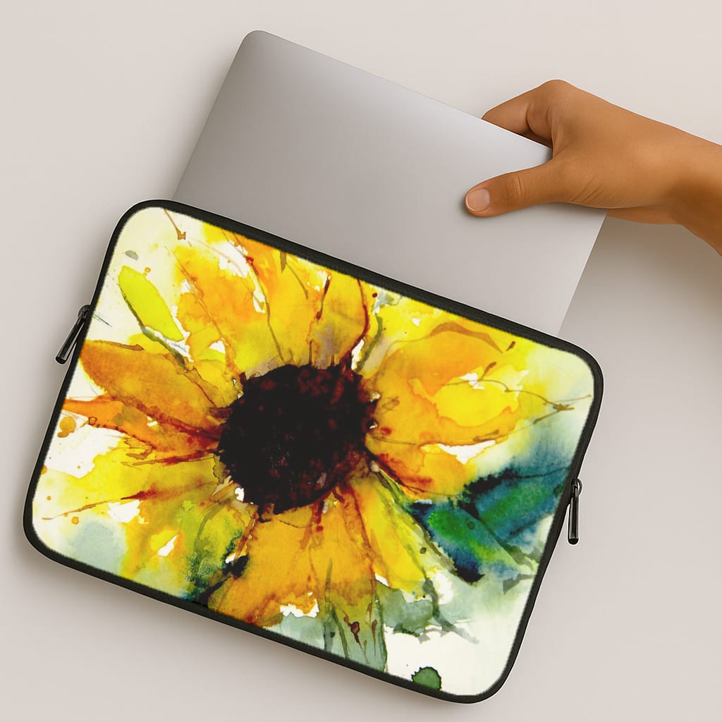 Watercolour Sunflower MacBook Case
