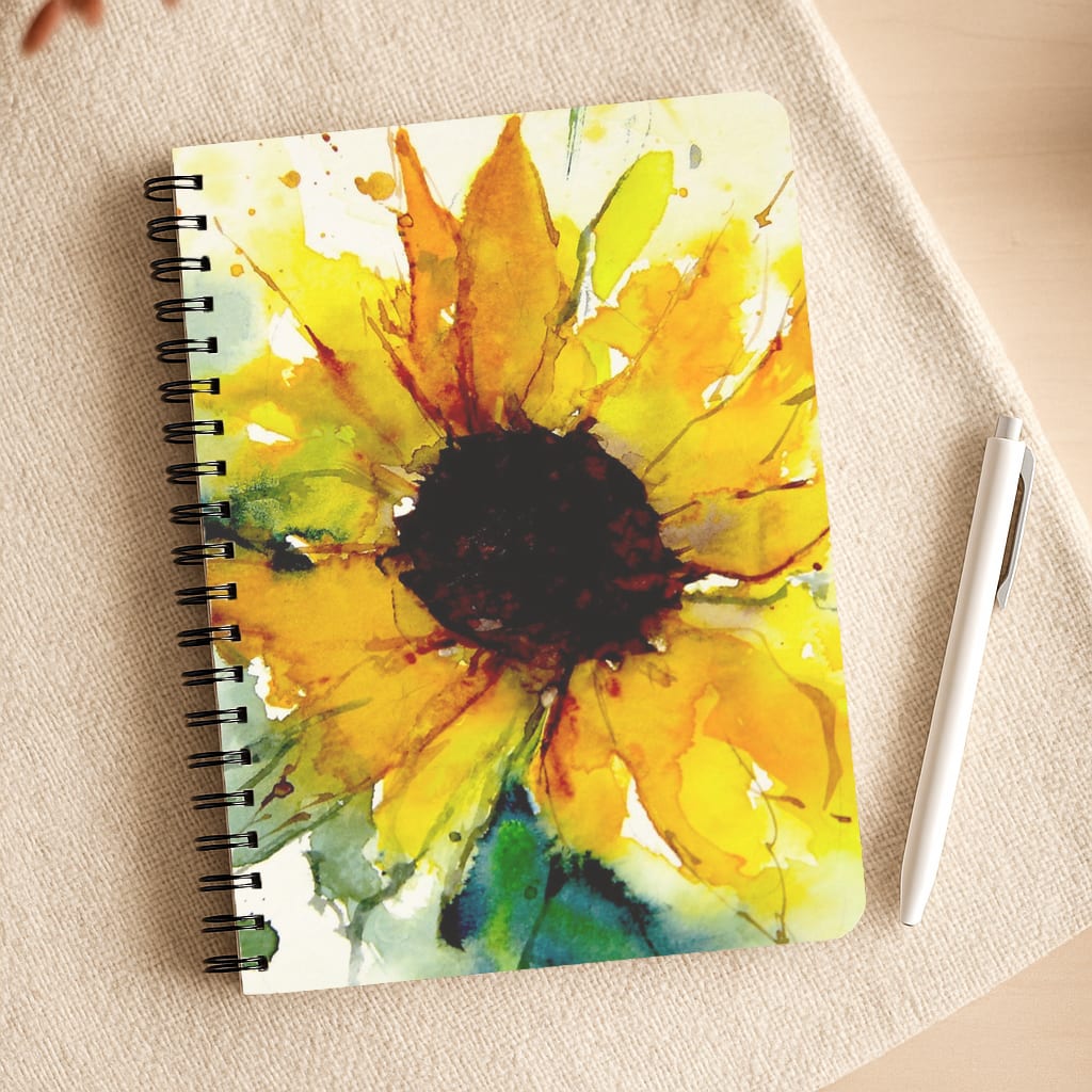 Watercolour Sunflower Notepad