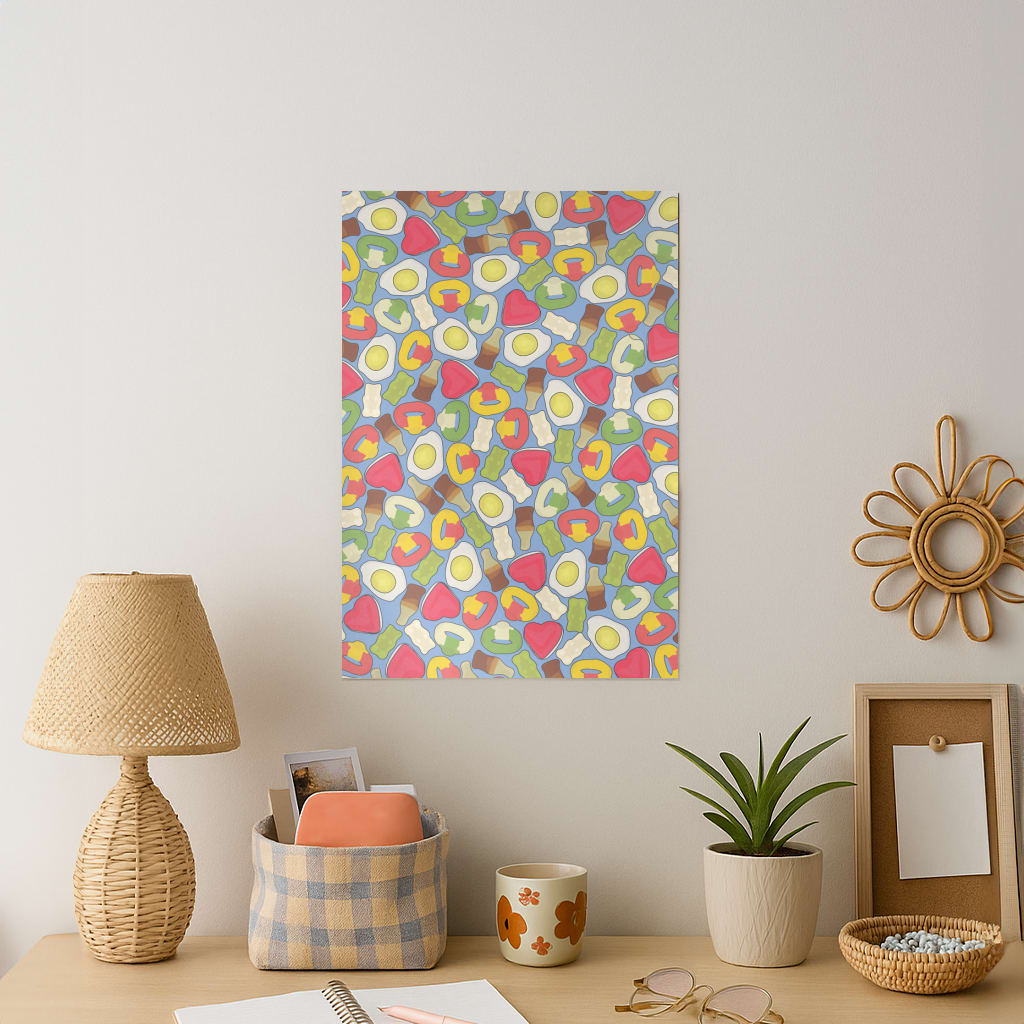 Gummy Sweets - Sweets Patterns Art Print