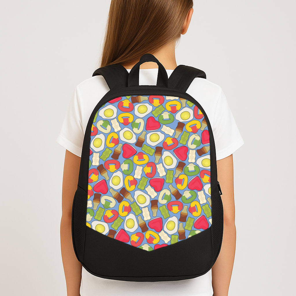 Gummy Sweets - Sweets Patterns Large School Bag
