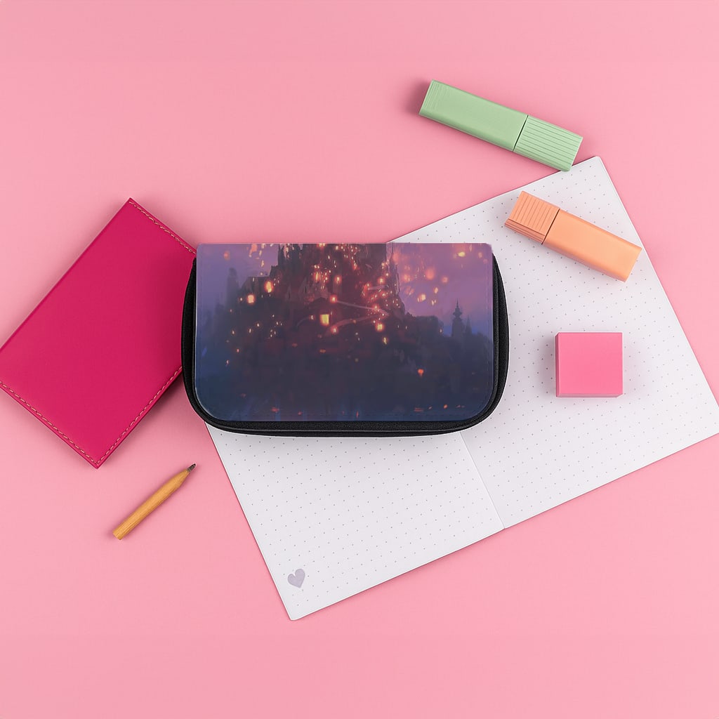 Tangled Chinese Lantern Fairytale Pencil Case