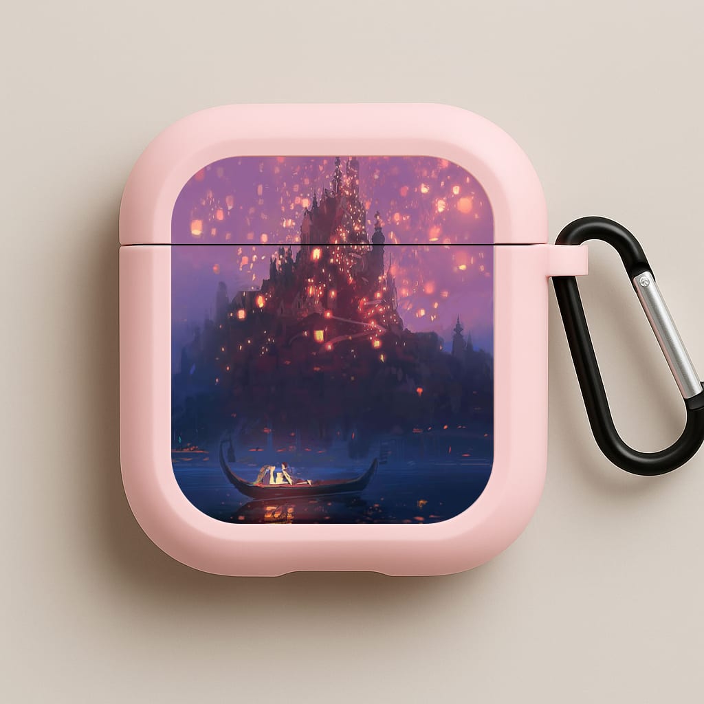 Tangled Chinese Lantern Fairytale Pink AirPods Case