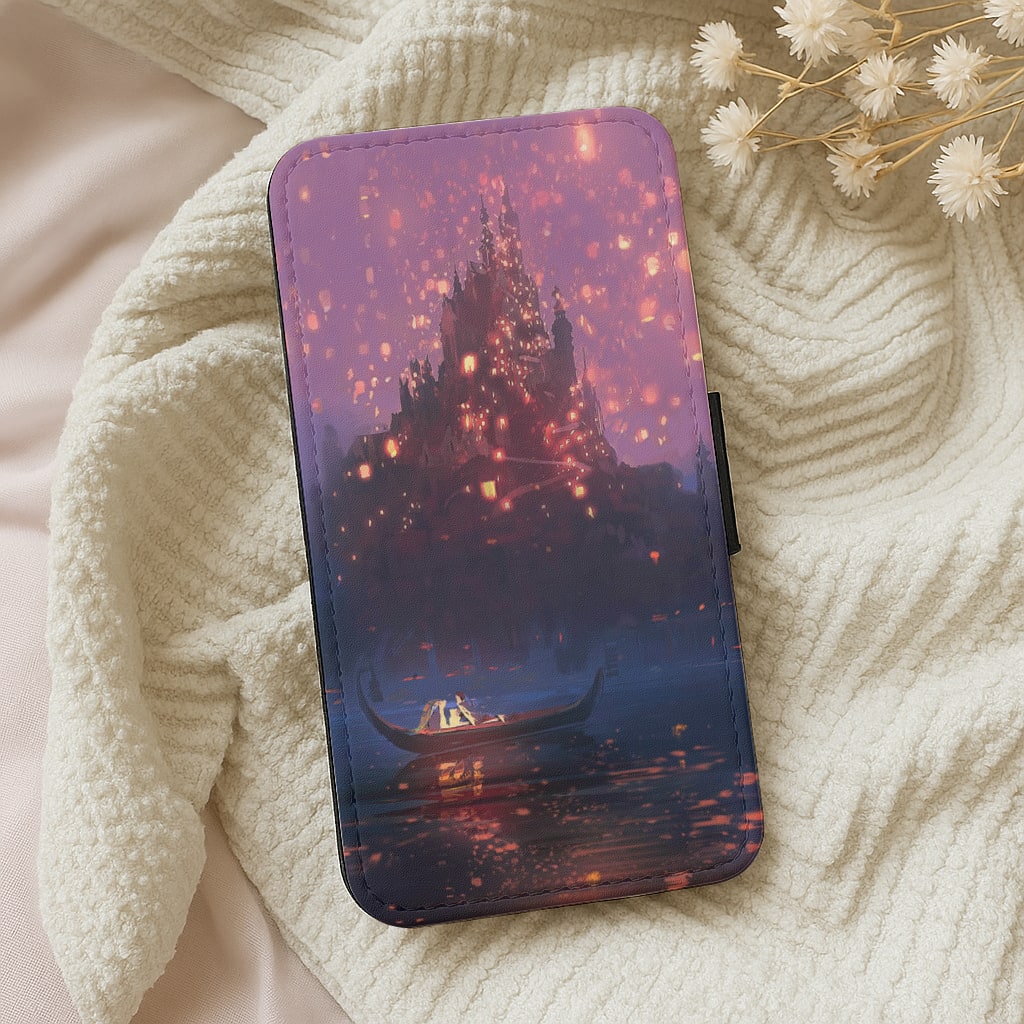 Tangled Chinese Lantern Fairytale Wallet Phone Case