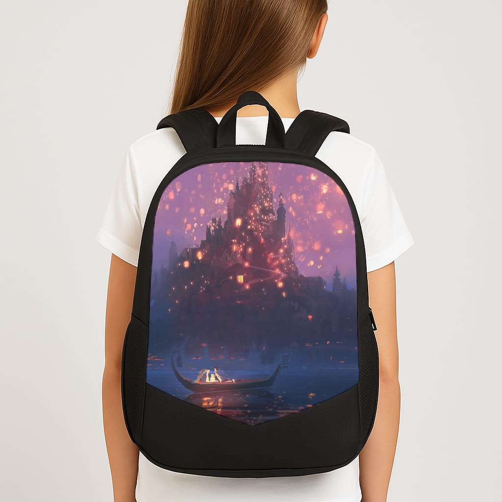 Tangled Chinese Lantern Fairytale Large School Bag