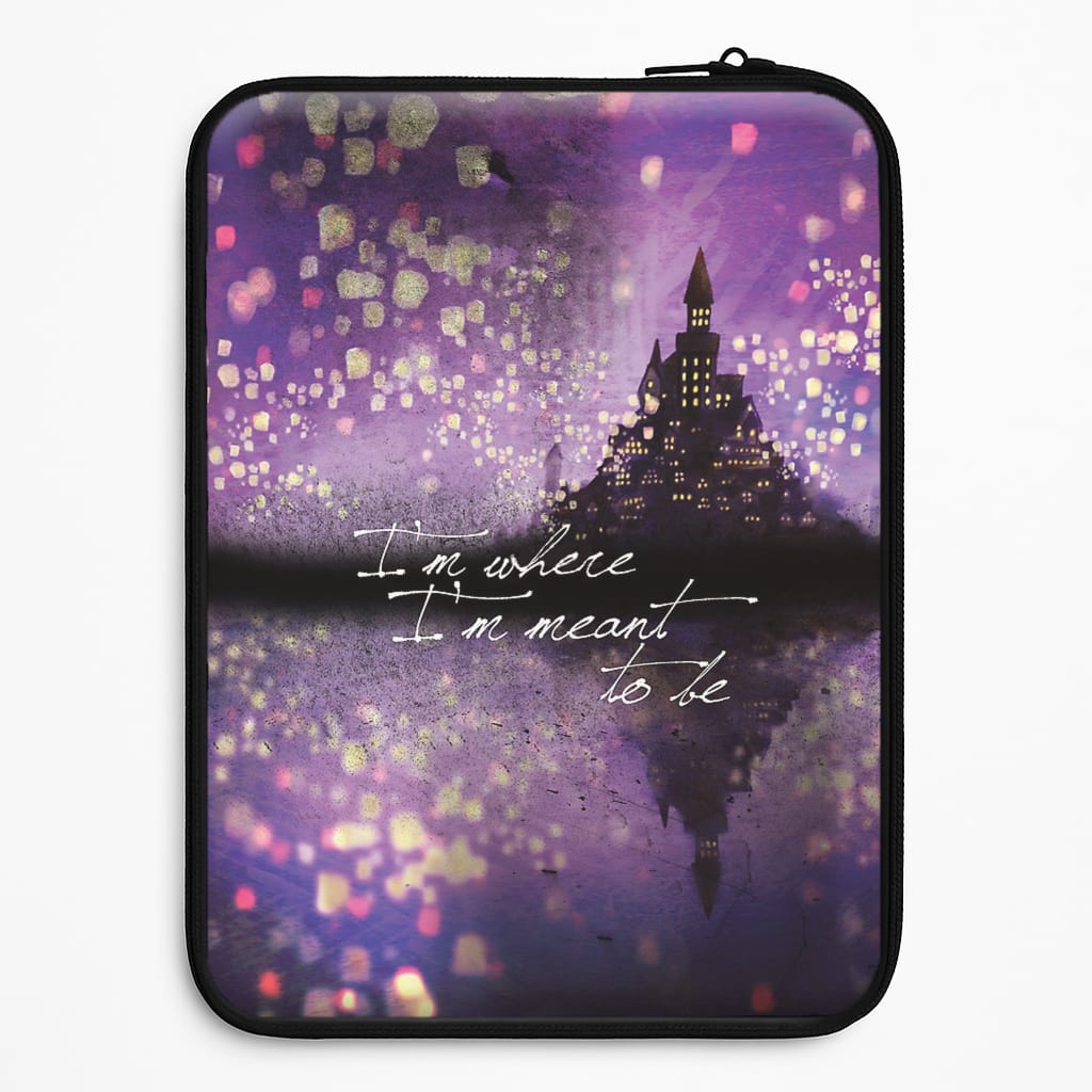 I'm Where I'm Meant To Be Tangled Laptop Sleeve