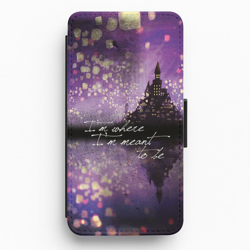 I'm Where I'm Meant To Be Tangled Flip / Wallet Phone Case