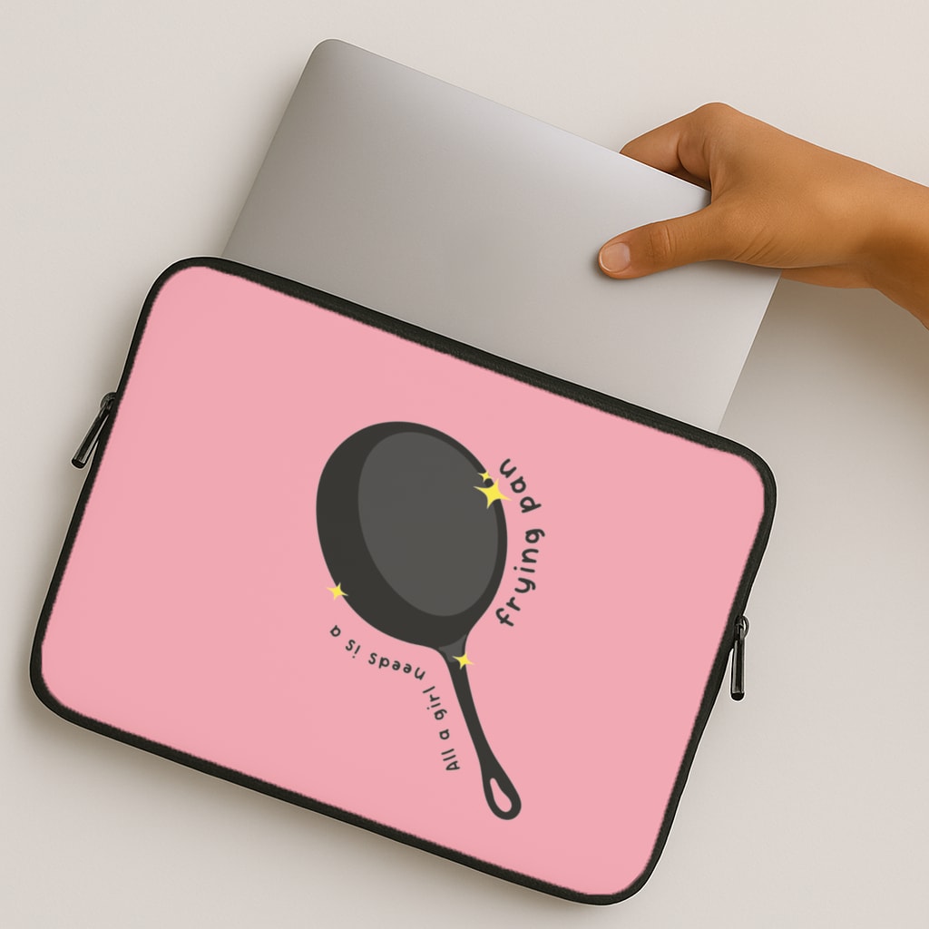 All A Girl Needs Is A Frying Pan MacBook Case