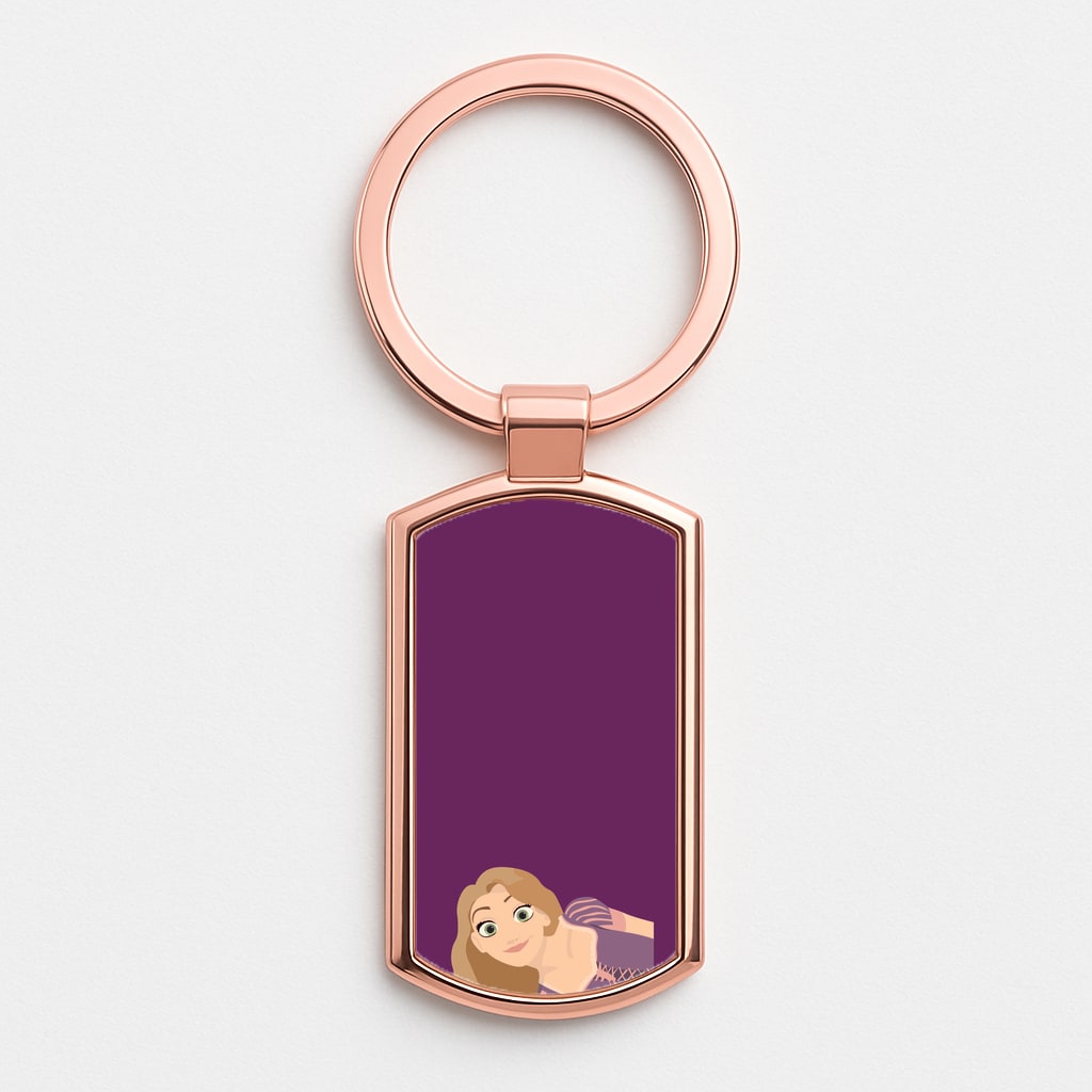 Rapunzel Rose Gold Keyring