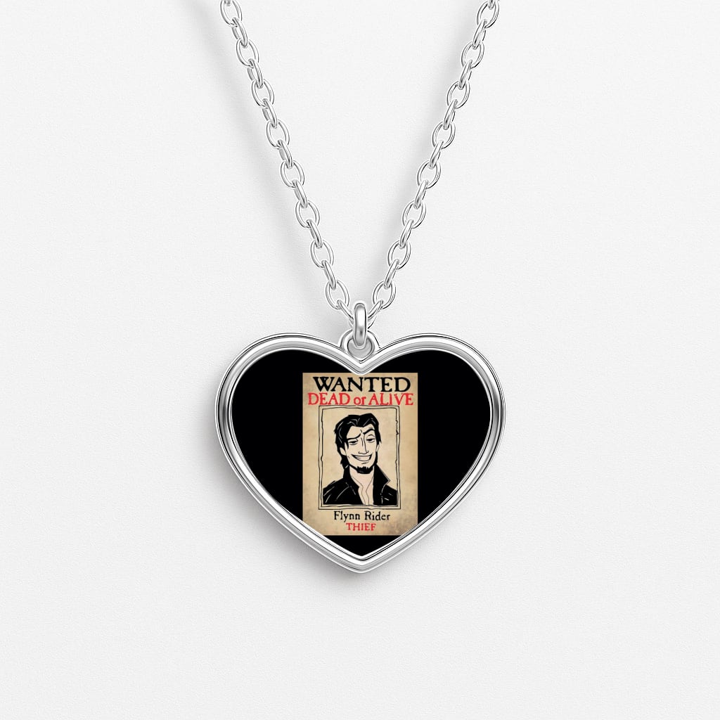 Wanted Dead Or Alive Heart Necklace
