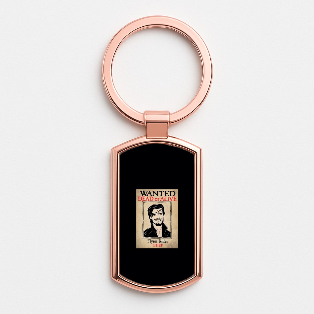 Wanted Dead Or Alive Rose Gold Keyring