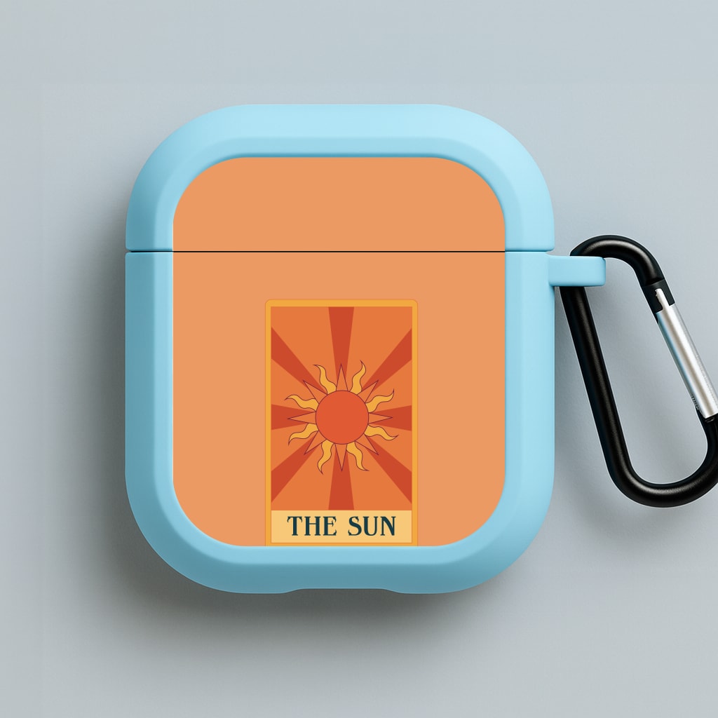 The Sun - Tarot Cards Blue AirPods Case