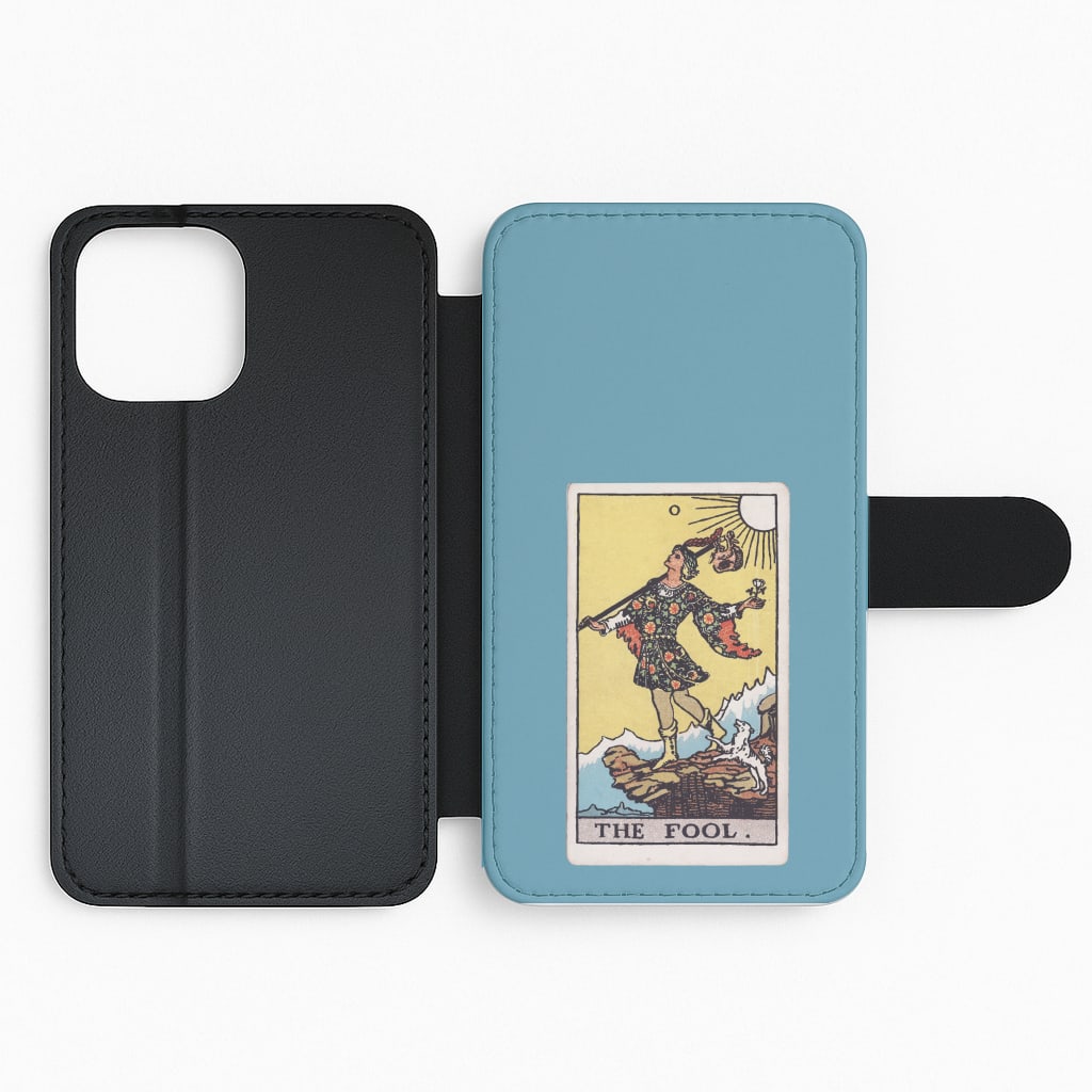 The Fool Tarot Card Flip Phone Case