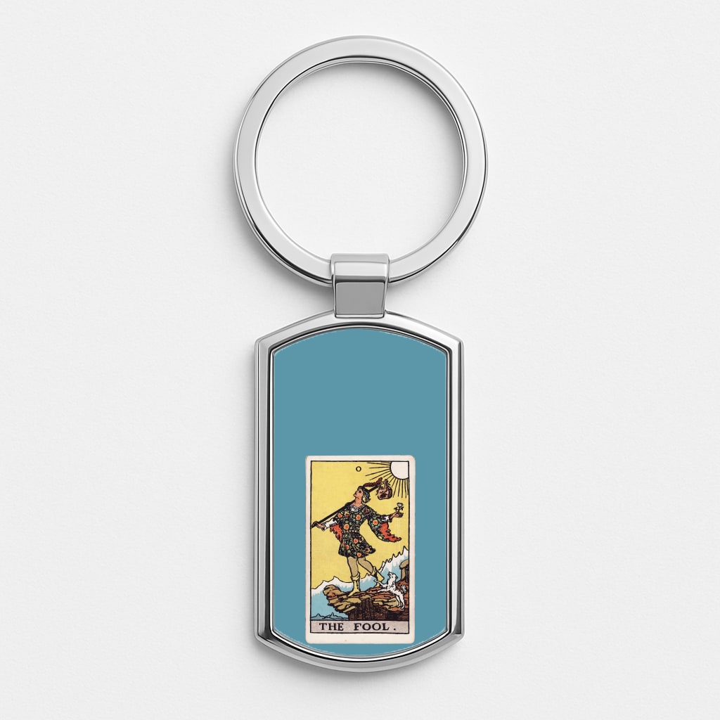 The Fool Tarot Card Luxury Keyring