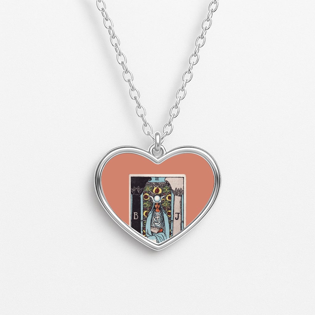 Tarot Card II Heart Necklace