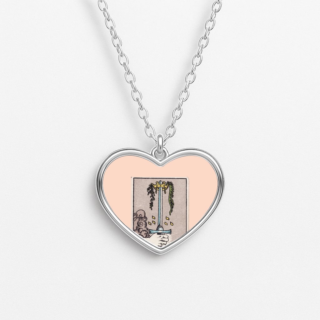 Tarot Card I Heart Necklace