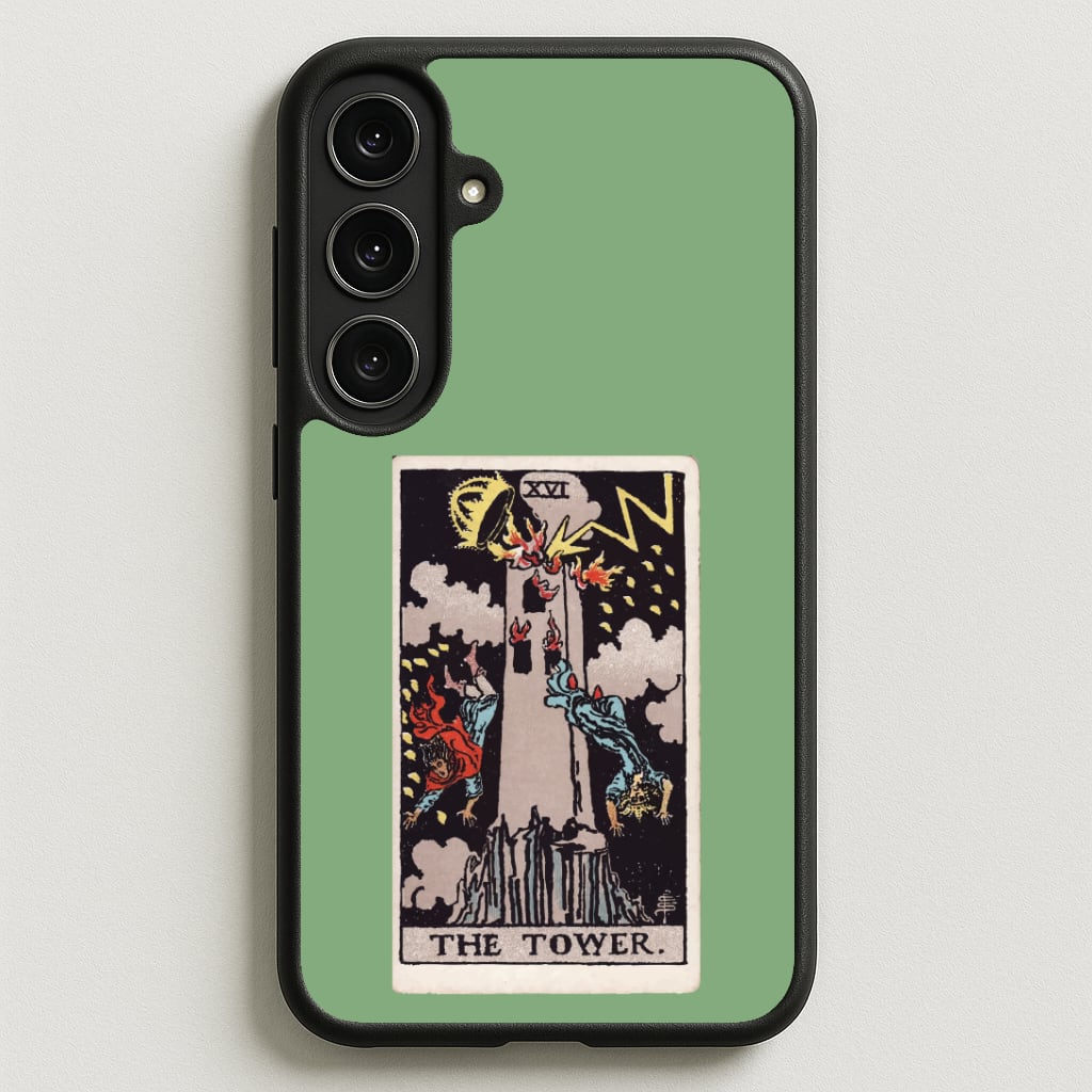 Tarot Card XVI Phone Case for Galaxy S25FE