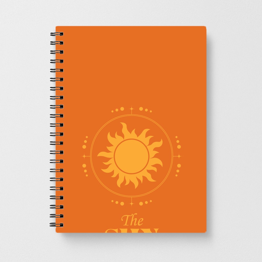 The Sun Orange Notebook