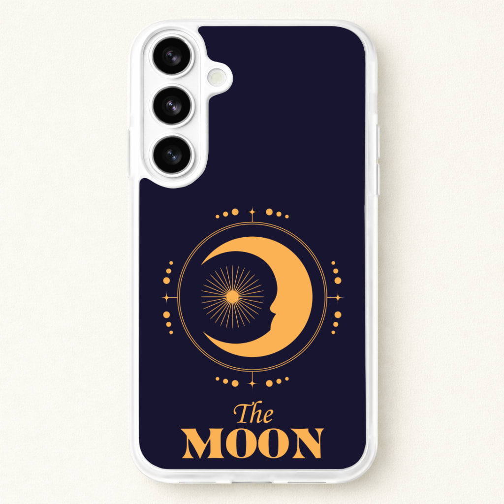 The Moon Dark Blue Phone Case for Galaxy S26