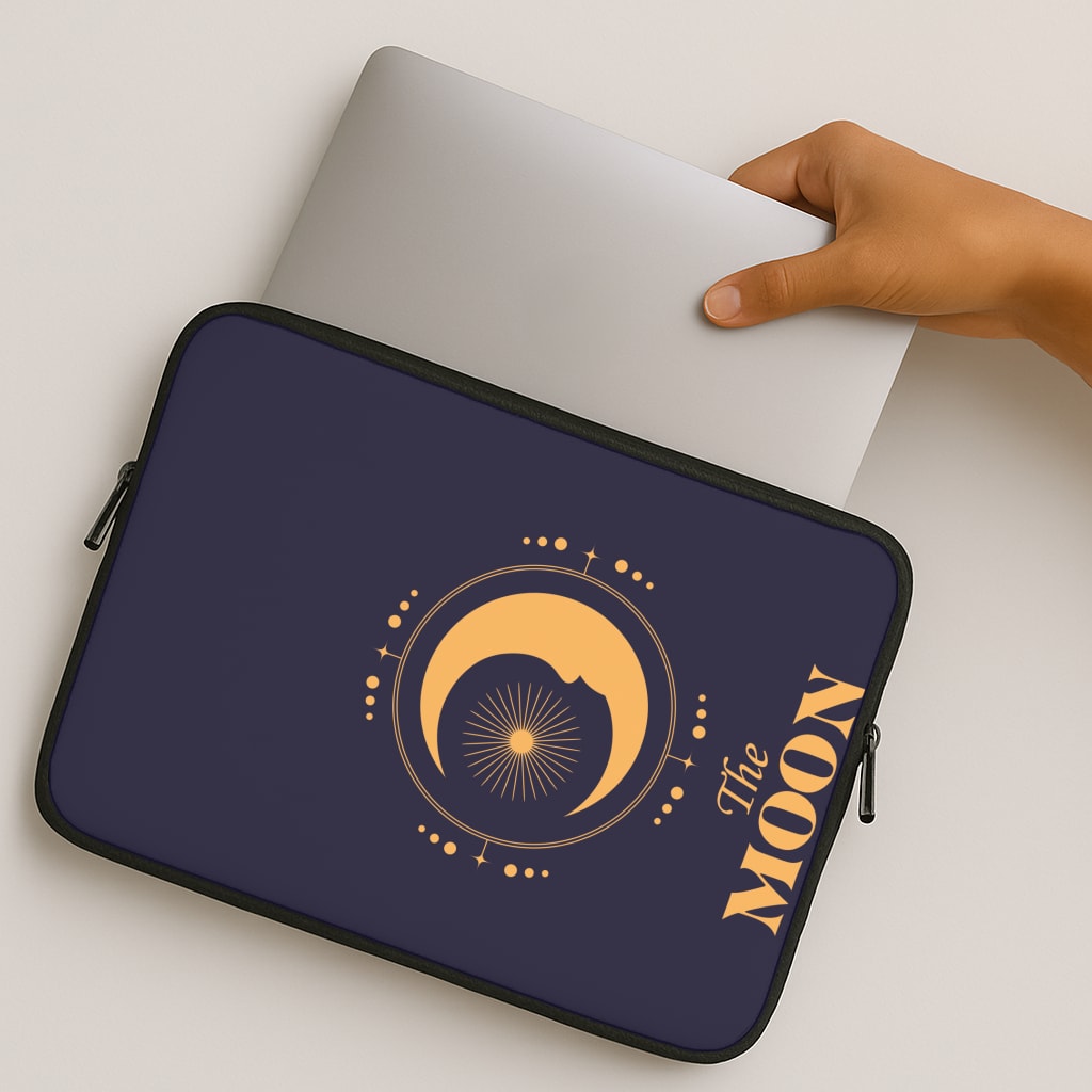 The Moon Dark Blue MacBook Case