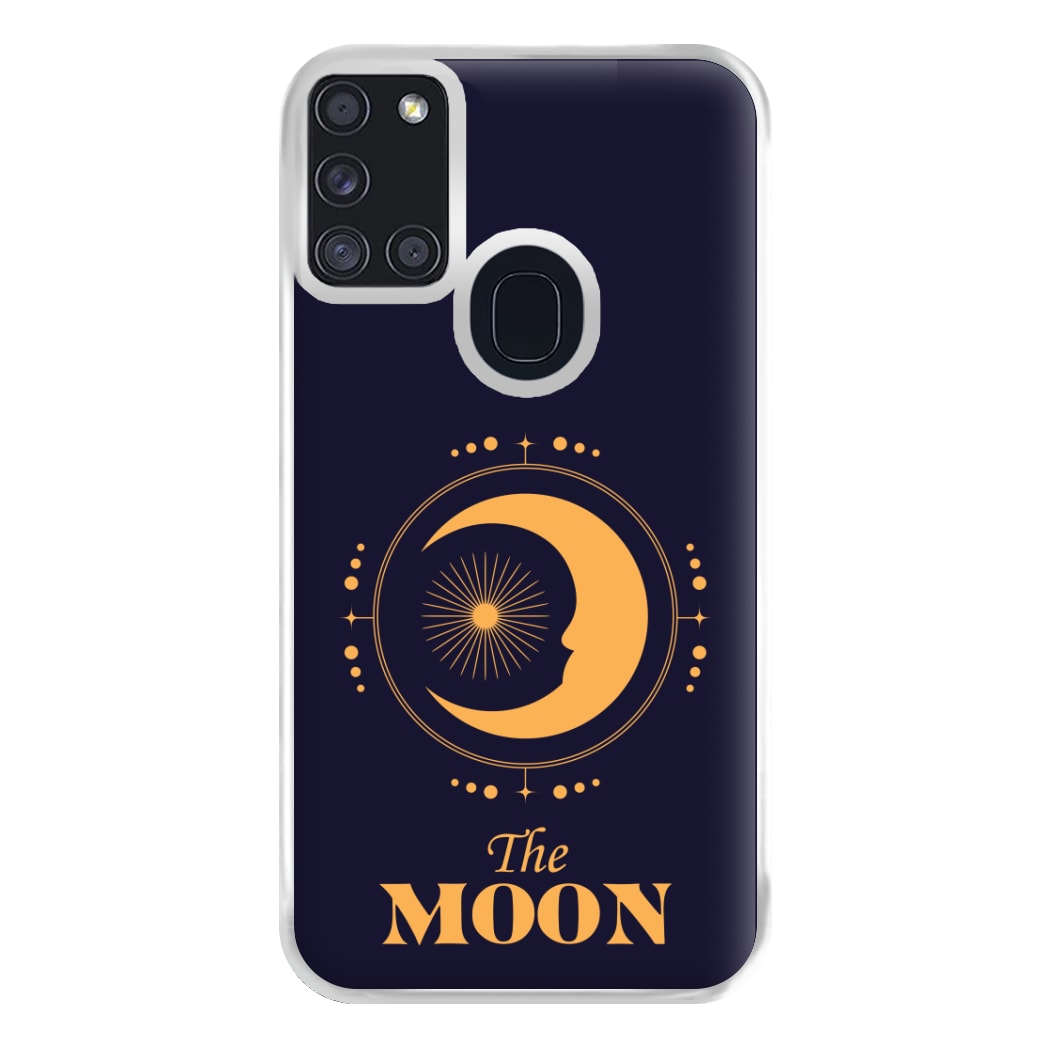 The Moon Dark Blue Phone Case for Galaxy A21s