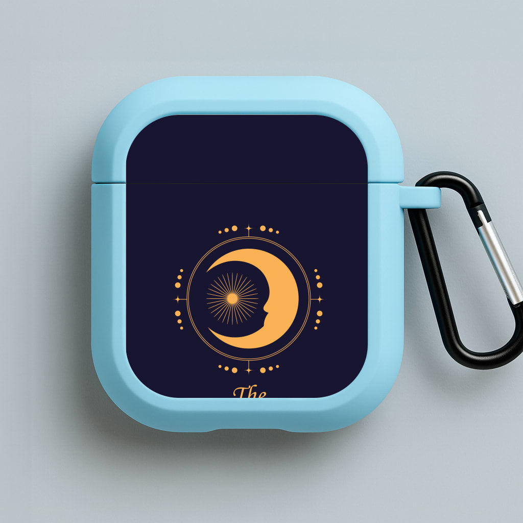 The Moon Dark Blue Blue AirPods Case
