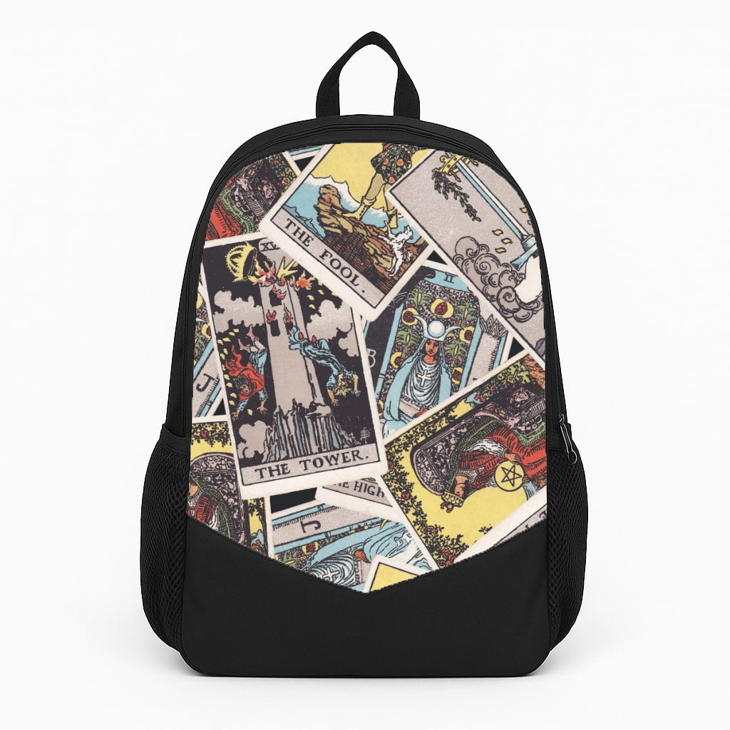 Tarot Cards Collage Pattern Backpack