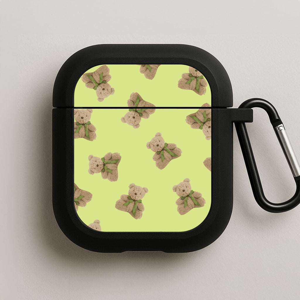 Green Teddy Bears AirPods Case