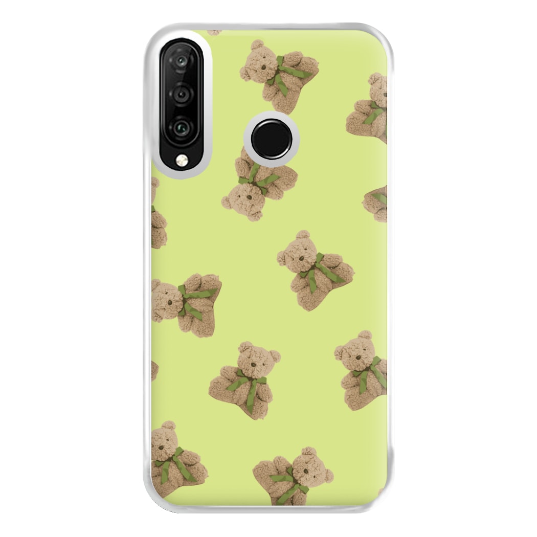 Green Teddy Bears Phone Case for Huawei P30 Lite