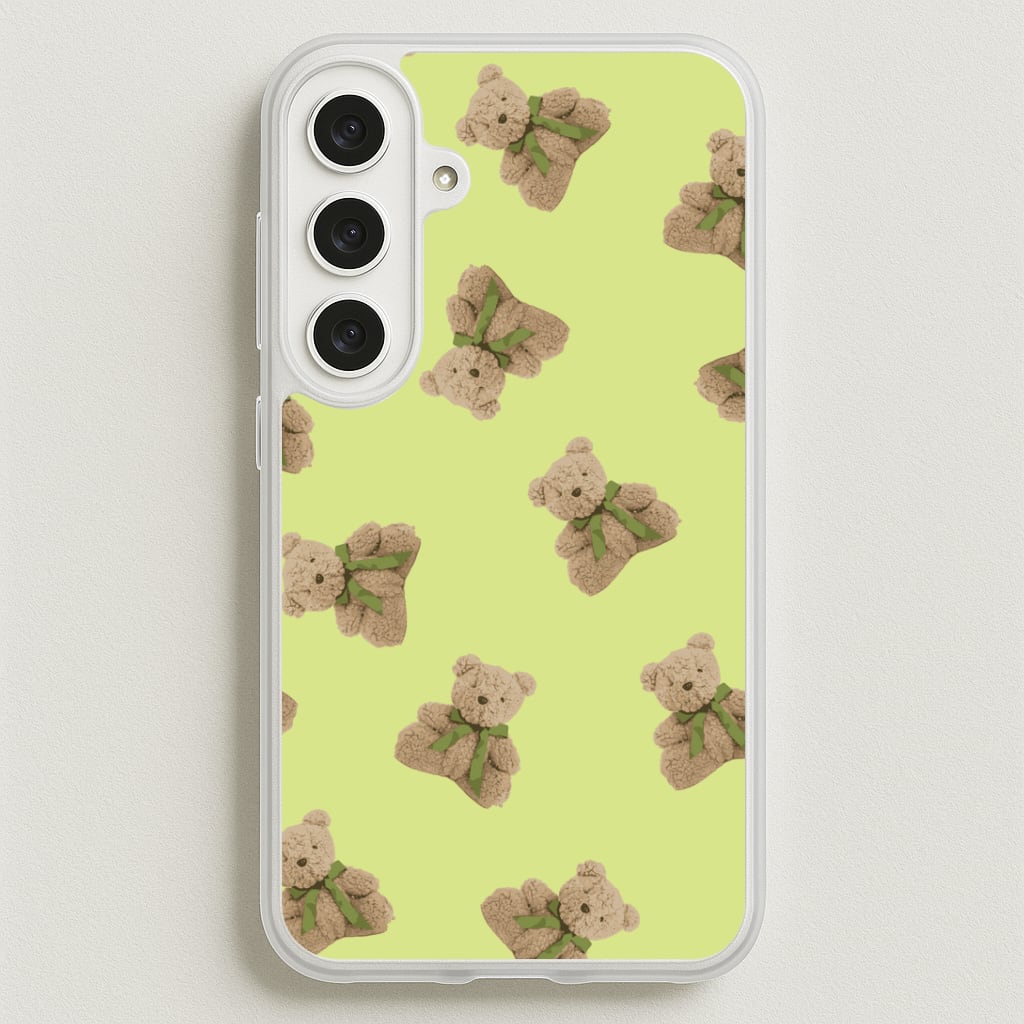 Green Teddy Bears Phone Case for Galaxy S25FE