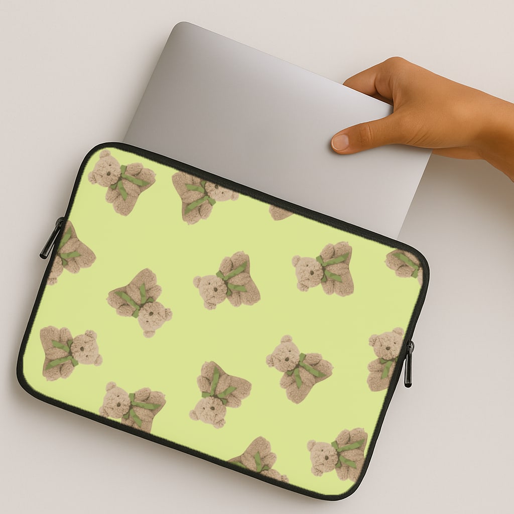 Green Teddy Bears MacBook Case
