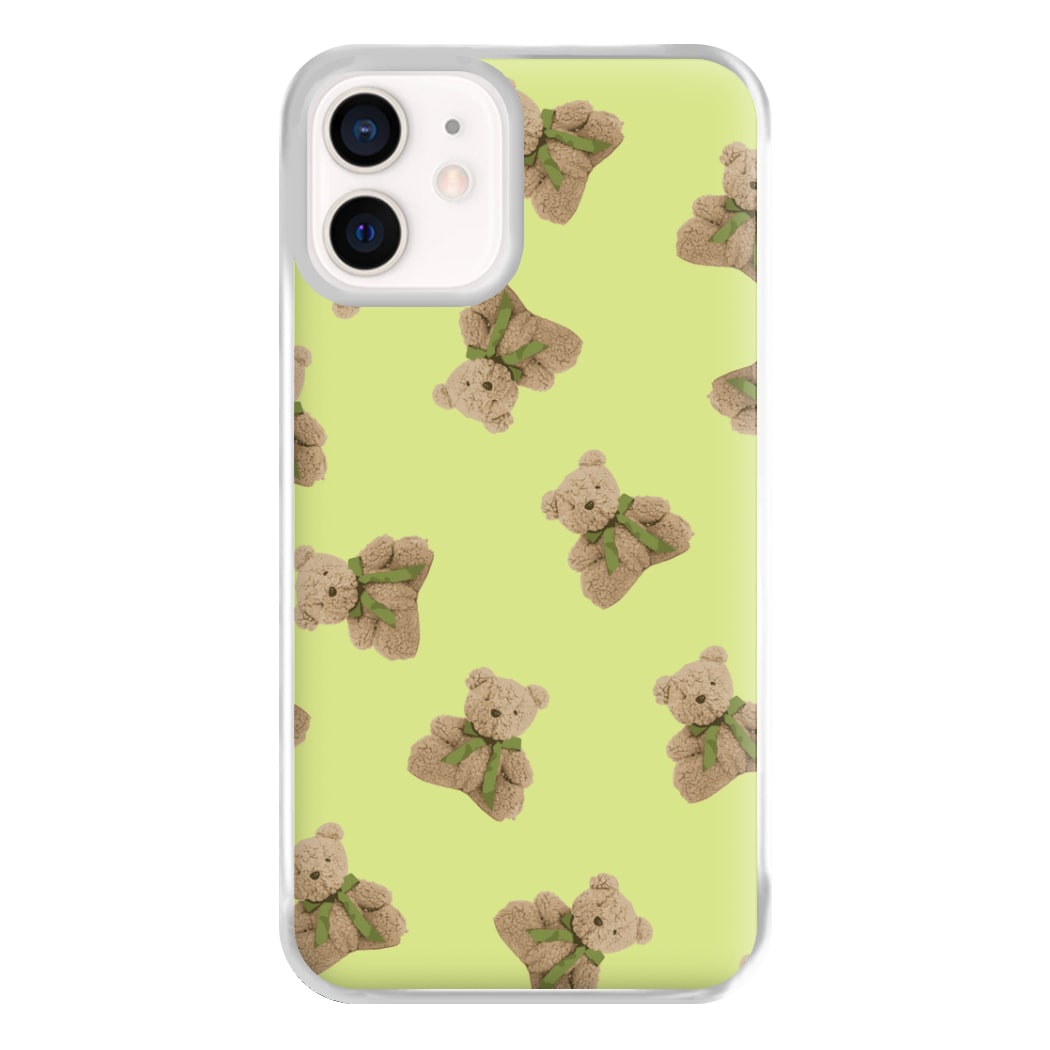 Green Teddy Bears Phone Case for iPhone 13 Mini