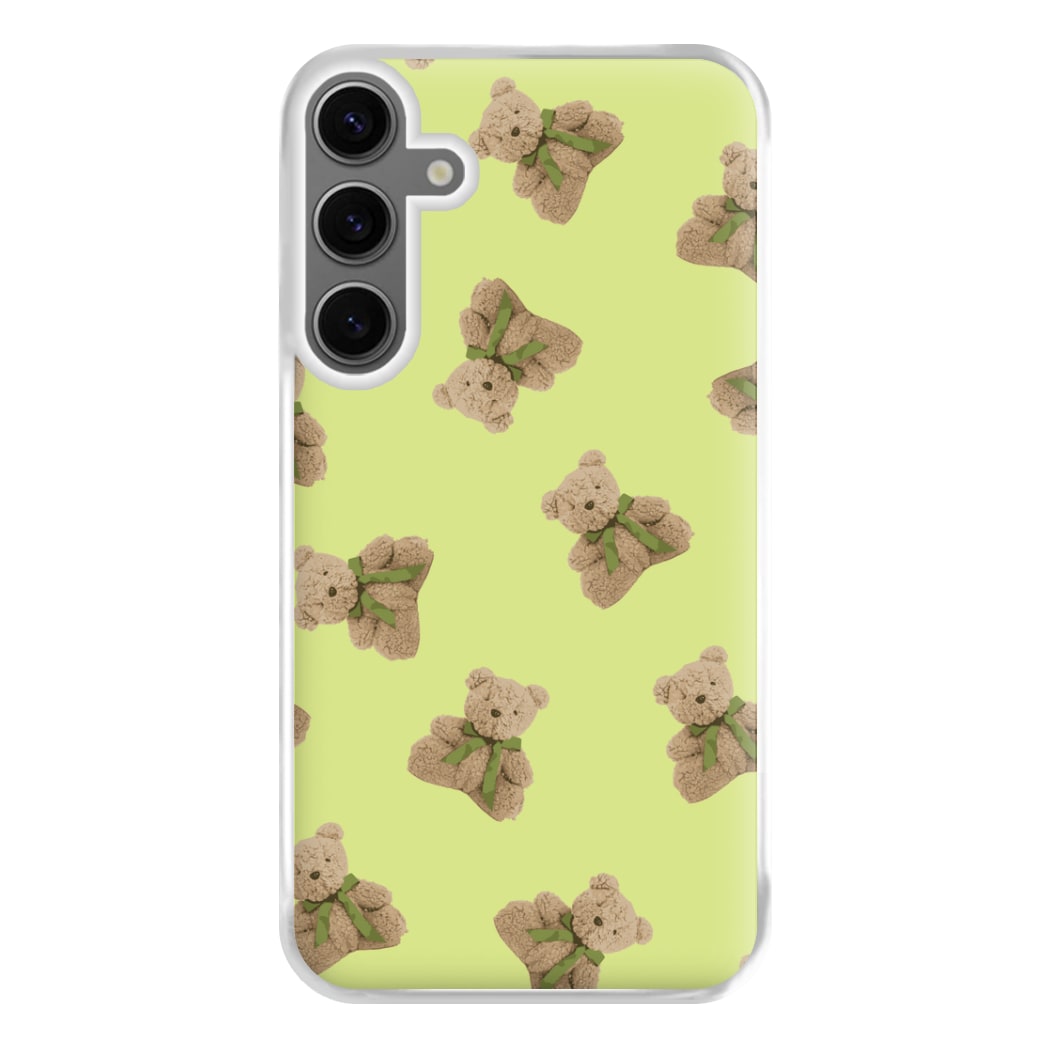 Green Teddy Bears Phone Case for Galaxy S24FE
