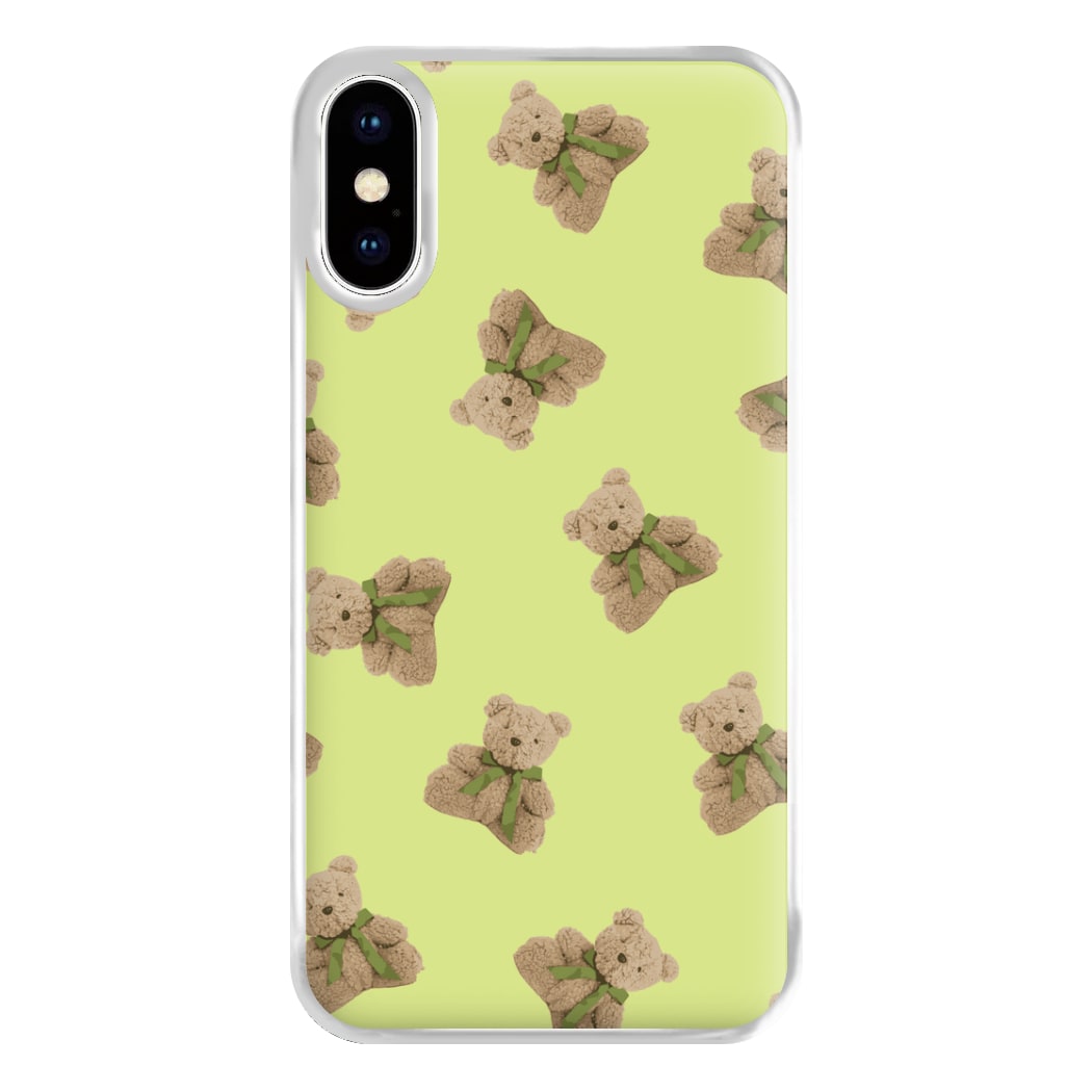 Green Teddy Bears Phone Case for iPhone XS Max