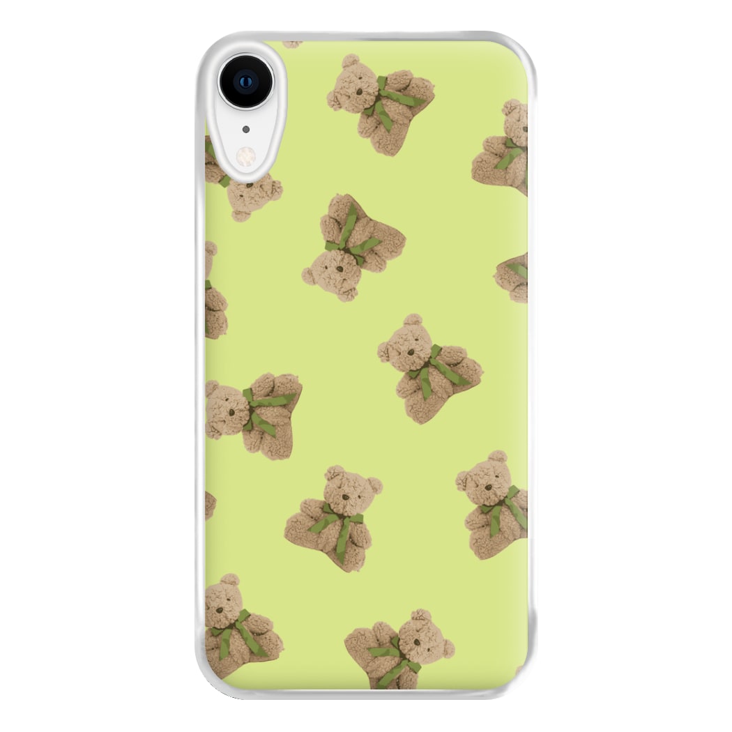 Green Teddy Bears Phone Case for iPhone XR