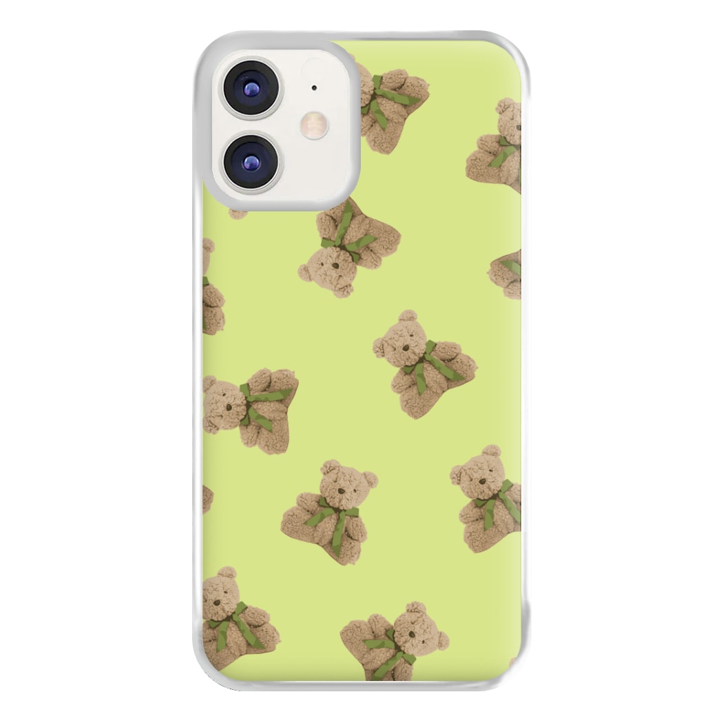Green Teddy Bears Phone Case for iPhone 11