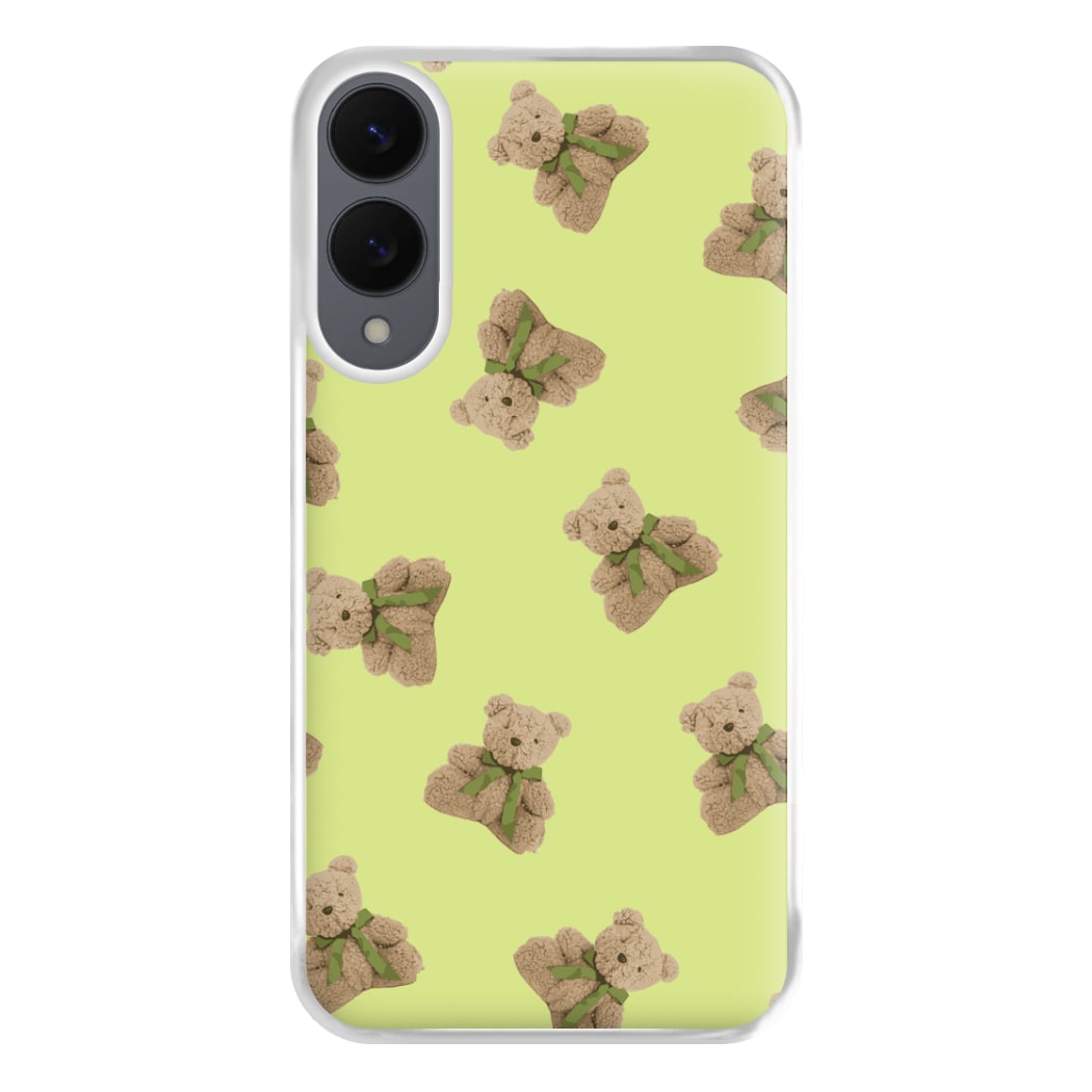 Green Teddy Bears Phone Case for Galaxy S25 Edge