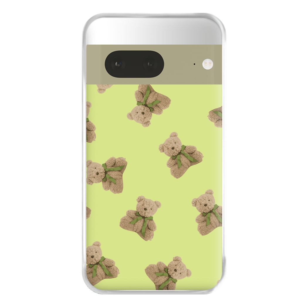 Green Teddy Bears Phone Case for Google Pixel 7a