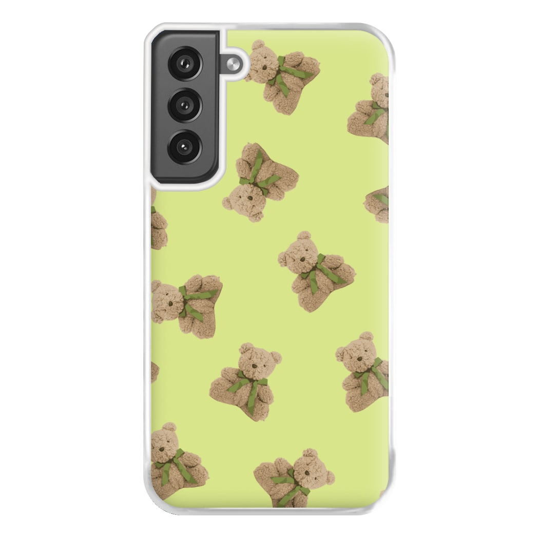 Green Teddy Bears Phone Case for Galaxy S21FE