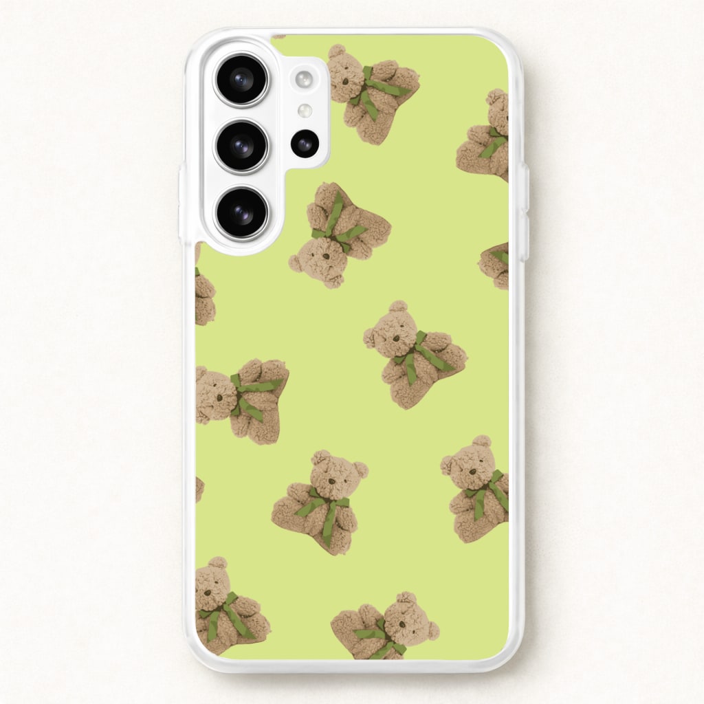 Green Teddy Bears Phone Case for Galaxy S26 Ultra