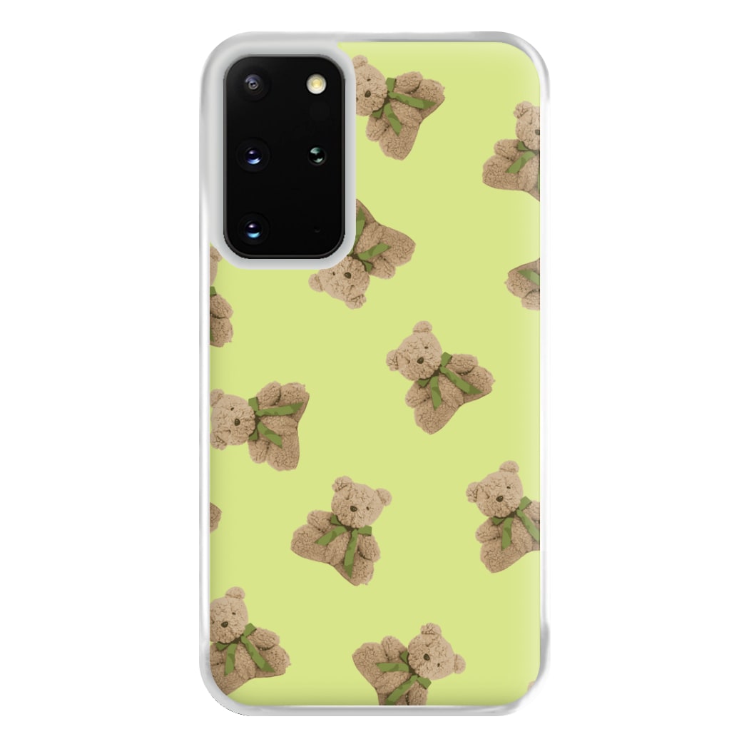 Green Teddy Bears Phone Case for Galaxy S20 Plus