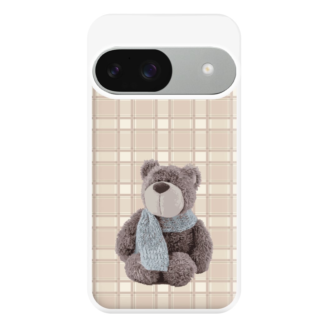 Tartan Teddy Bear Phone Case for Google Pixel 9 / 9 Pro