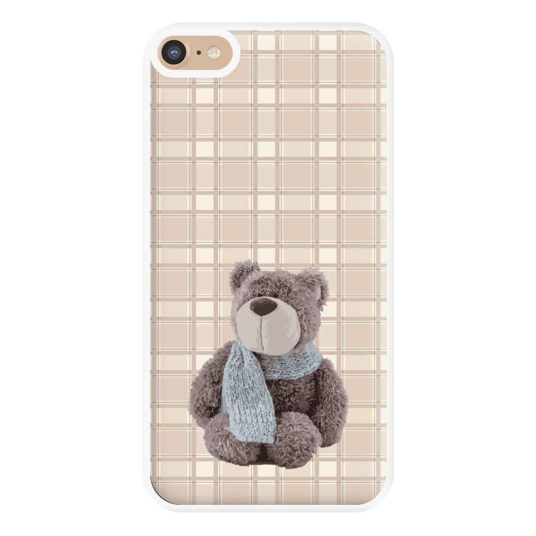 Tartan Teddy Bear Phone Case for iPhone 6 Plus / 7 Plus / 8 Plus