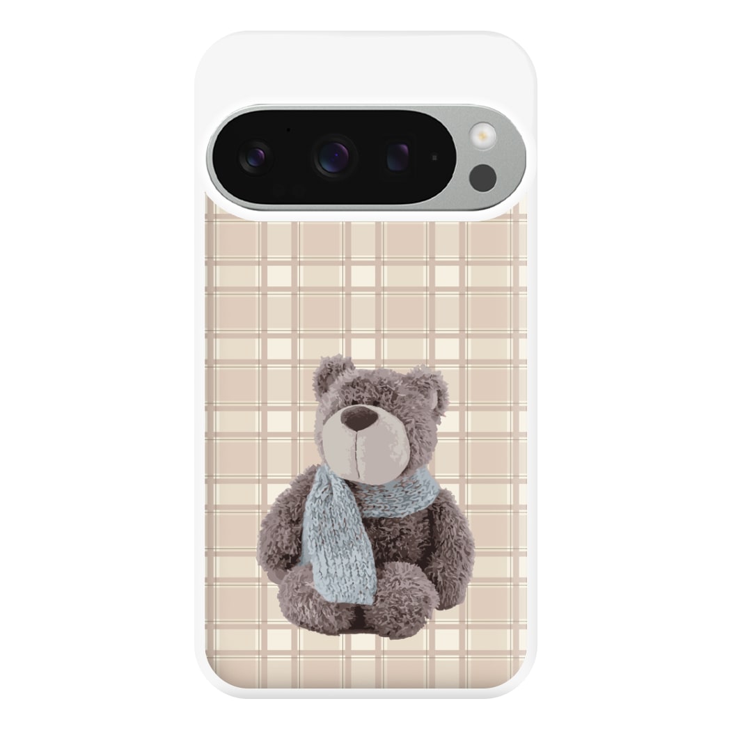 Tartan Teddy Bear Phone Case for Google Pixel 9 Pro XL