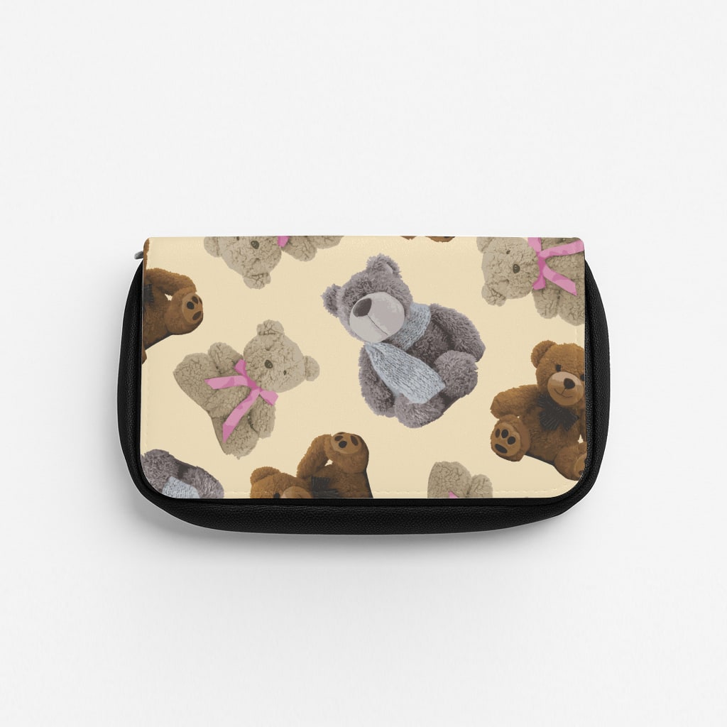 Assortment Of Teddies Pattern Pencil Case
