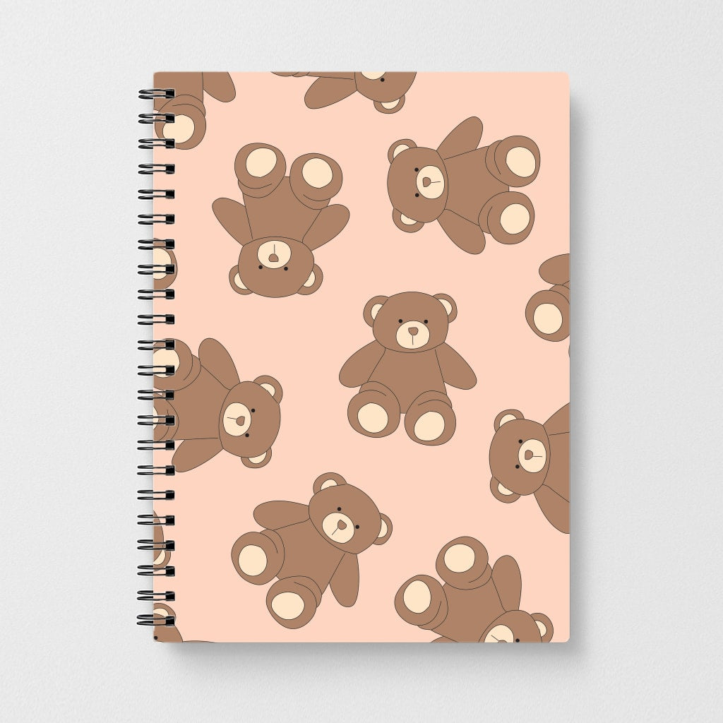 Cartoon Brown Bear Pattern Notebook