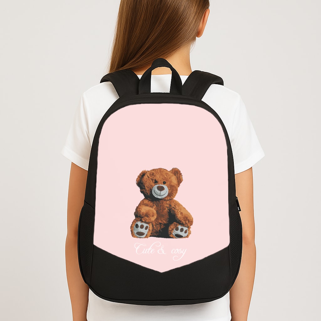 Cute And Cosy Teddy Bear Large School Bag